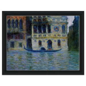 claude monet  Palazzo Dario Framed Canvas