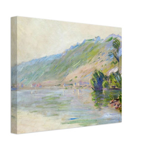 claude monet  The Seine at PortVilles Clear Weather Canvas