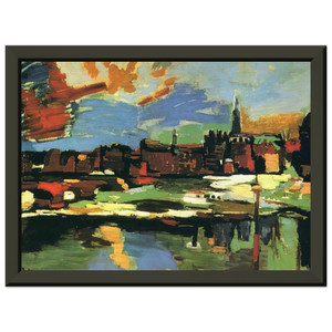 OSKAR KOKOSCHKA  NOTDETECTED235833 Premium Metal Framed Art Print / Poster
