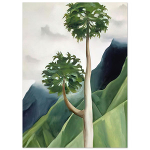 Georgia OKeeffe  Papaya TreeIao Valley Fine Art Poster / Art Print