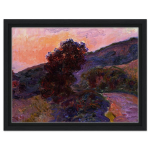 claude monet  Sunset at Giverny Framed Canvas