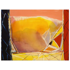 Ronnie Landfield  Thunder For Camille Pissarro  1986 Wood Print