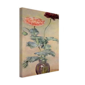 claude monet  Red and Pink Poppies Canvas