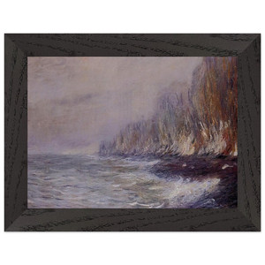 Claude Monet The Effect of Fog near Dieppe Premium Wooden Framed Print