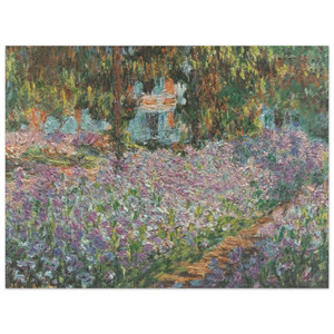 claude monet  The Artists Garden at Giverny Aluminum Print