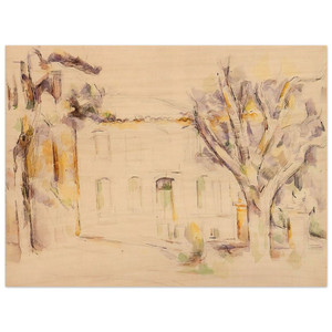 Paul Cezanne  House in Provence Wood Print