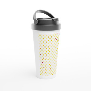 Francois Morellet Random Red-Yellow Progression 1970 Travel Mug