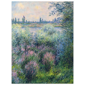 claude monet  Spot on the Banks of the Seine Aluminum Print