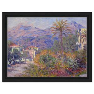 claude monet  Strada Romada in Bordighera Framed Canvas