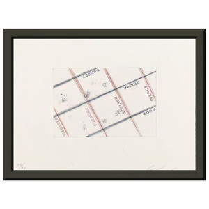 Edward Ruscha PIERCE FROM LOS FRANCISCO SAN ANGELES PORTFOLIO Framed Art Print