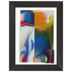 Sam Gilliam  Lot and Square Premium Wooden Framed Art Print / Poster