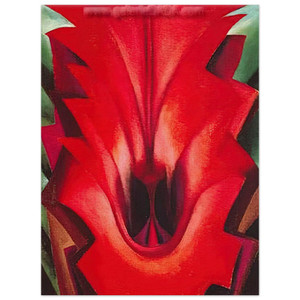 Georgia OKeeffe  Inside Red Canna Wood Print
