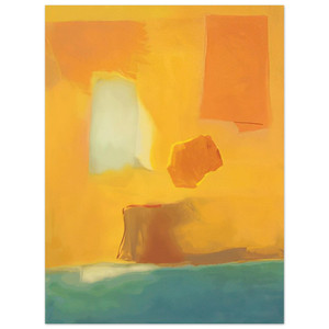 Esteban Vicente  UNTITLED 1985 N2 Aluminum Print