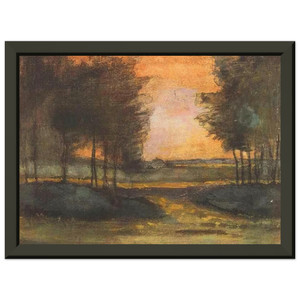 Van Gogh Drenthe Landscape Premium Metal Framed Art Print / Poster
