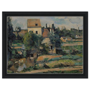 Paul Cezanne  Moulin de la Couleuvre at Pontoise Framed Canvas