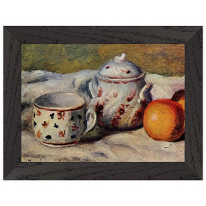 Renoir Still Life with Cup and Sugar Bowl Framed Art Print