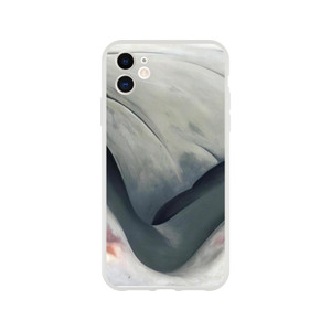 Georgia OKeeffe - Black Place Grey and Pink Flexi case