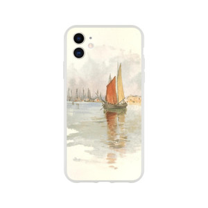 Childe Hassam - Woodboats and Dogana Flexi case