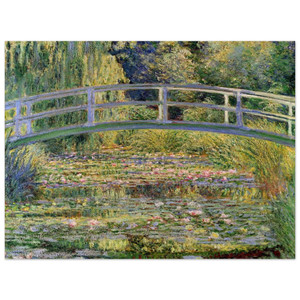 claude monet  The Japanese Bridge The WaterLily Pond Aluminum Print