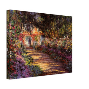 claude monet  Pathway in Monets Garden at Giverny Canvas