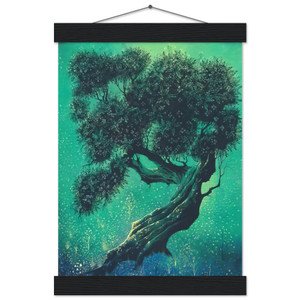 Eyvind Earle  Solitary Bonsai Museum-Quality Matte Paper Poster with Hanger