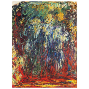 claude monet  Weeping Willow Giverny Wood Print