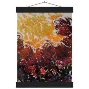 claude monet The Garden at Giverny Matte Poster with Hanger