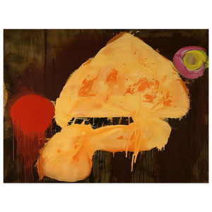 John Hoyland  Quas 23186  1986 Wood Print