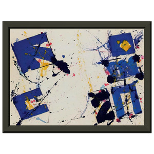 Sam Francis  Untitled  EXPSF091778  Premium Metal Framed Art Print / Poster