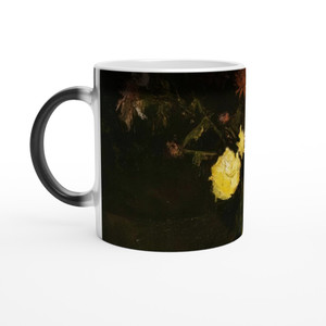 Vincent van Gogh - Basket of Carnations and Zinnias Magic Ceramic Mug