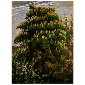 Frantisek Kupka  The chestnut tree in blossom Aluminum Print