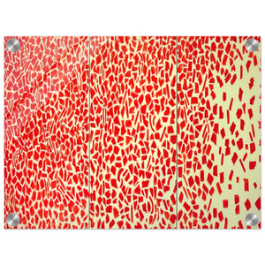 Alma Woodsey Thomas RED AZALEAS ROCK AND ROLL MUSIC 1976 Acrylic Print