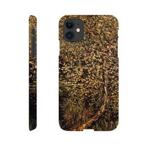 claude monet - Apple Trees in Blossom by the Water Slim case