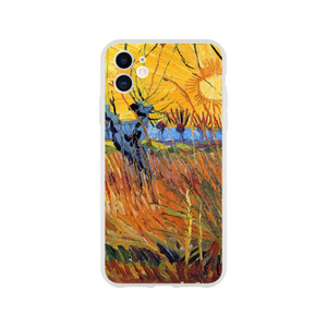 Vincent van Gogh - Pollard Willows and Setting Sun Flexi case