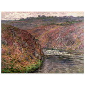 claude monet  Valley of the Creuse Grey Day Wood Print