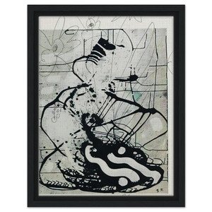 Sigmar Polke  BLUMEN 1985 Framed Canvas