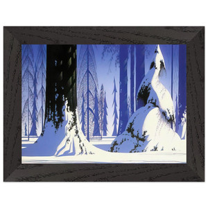Eyvind Earle  Winter N1 Premium Wooden Framed Art Print / Poster