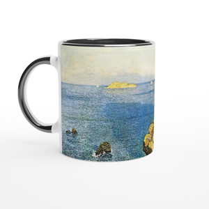 Theo van Rysselberghe Per Kiridec Roscoff Ceramic Mug with Color Inside