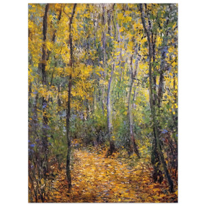 claude monet  Wood Lane Wood Print