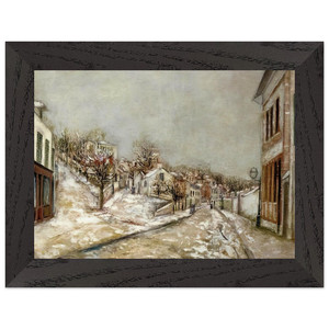Maurice Utrillo  VIEW OF PONTOISE Premium Wooden Framed Art Print / Poster