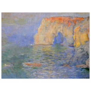 claude monet  The Manneport Reflections of Water Wood Print