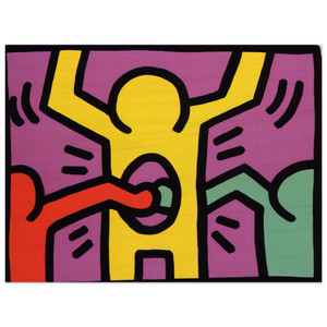 Keith Haring  POP SHOP 1 1987 N1 Wood Print