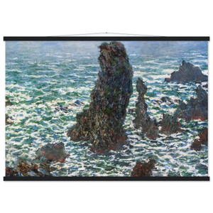 Claude Monet The Pyramids of Port Coton BelleIleenMer Poster Hanger