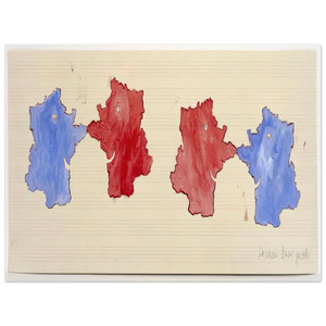 Louise Bourgeois Serpentine Map Marathon Alum Print