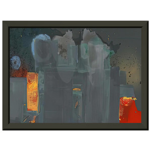 Helen Frankenthaler  Janus 1990 Premium Metal Framed Art Print / Poster