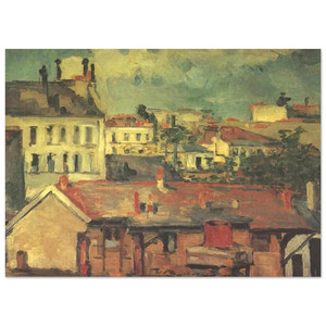 Paul Cezanne  The roofs Fine Art Poster / Art Print