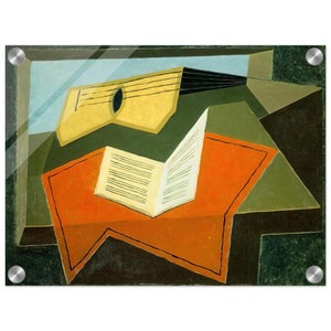 Juan Gris  GUITAR AND MUSIC PAPER 1927 Acrylic Print