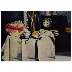 Paul Cezanne  The Black Marble Clock Fine Art Poster / Art Print