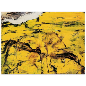 Emil Schumacher  Gorim II  1995 Wood Print