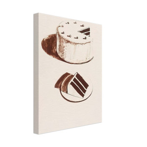 Wayne Thiebaud  Chocolate Cake  1971 Canvas